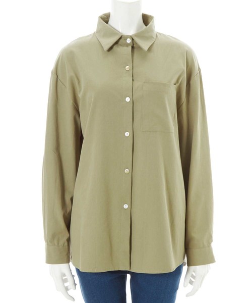 fifth(フィフス)の「ワンポケットコットンシャツ(シャツ/ブラウス・レディース・カーキ/ベージュ・MEDIUM)」の3枚目の写真