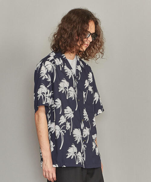 BEAUTY&YOUTH UNITED ARROWS（ビューティーアンドユースユナイテッドアローズ）の「BY ドレーププリント ワイドフォルム オープンカラー シャツ（シャツ/ブラウス・メンズ・ベージュ/ロイヤルブルー/ネイビー・M/L/XL/S）」の20枚目の写真