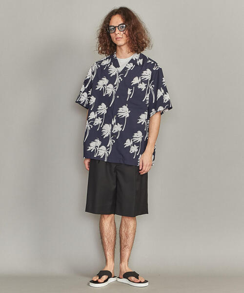 BEAUTY&YOUTH UNITED ARROWS（ビューティーアンドユースユナイテッドアローズ）の「BY ドレーププリント ワイドフォルム オープンカラー シャツ（シャツ/ブラウス・メンズ・ベージュ/ロイヤルブルー/ネイビー・M/L/XL/S）」の21枚目の写真