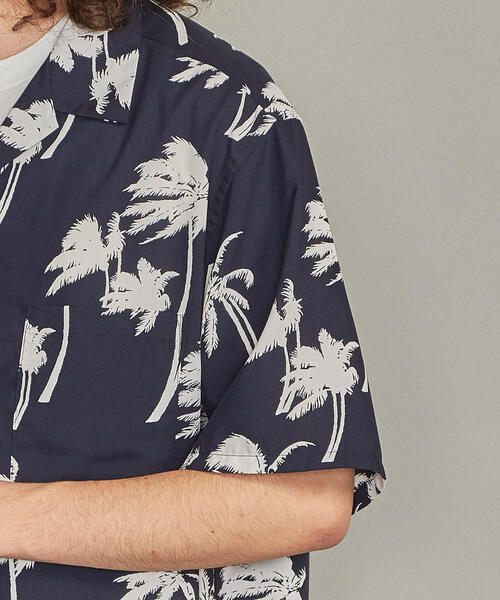 BEAUTY&YOUTH UNITED ARROWS（ビューティーアンドユースユナイテッドアローズ）の「BY ドレーププリント ワイドフォルム オープンカラー シャツ（シャツ/ブラウス・メンズ・ベージュ/ロイヤルブルー/ネイビー・M/L/XL/S）」の14枚目の写真