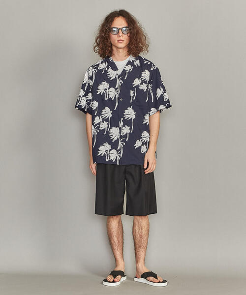 BEAUTY&YOUTH UNITED ARROWS（ビューティーアンドユースユナイテッドアローズ）の「BY ドレーププリント ワイドフォルム オープンカラー シャツ（シャツ/ブラウス・メンズ・ベージュ/ロイヤルブルー/ネイビー・M/L/XL/S）」の18枚目の写真