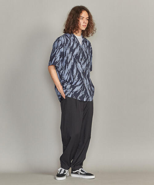 BEAUTY&YOUTH UNITED ARROWS（ビューティーアンドユースユナイテッドアローズ）の「BY ドレーププリント ワイドフォルム オープンカラー シャツ（シャツ/ブラウス・メンズ・ベージュ/ロイヤルブルー/ネイビー・M/L/XL/S）」の5枚目の写真