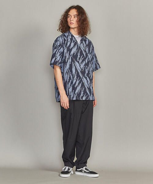 BEAUTY&YOUTH UNITED ARROWS（ビューティーアンドユースユナイテッドアローズ）の「BY ドレーププリント ワイドフォルム オープンカラー シャツ（シャツ/ブラウス・メンズ・ベージュ/ロイヤルブルー/ネイビー・M/L/XL/S）」の6枚目の写真