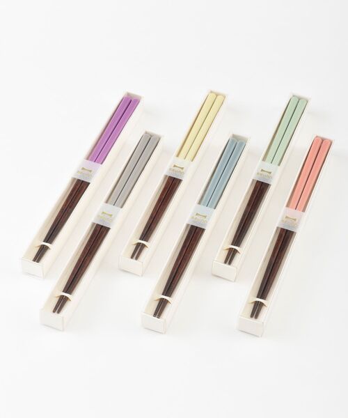 BRUNO（ブルーノ）の「BRUNOカラー角丸箸（カトラリー・レディース・パープル/グレー/グリーン/アイボリー/ブルーグレー/ピンク/ホワイト/パープル系その他・ﾌﾘ-）」の11枚目の写真