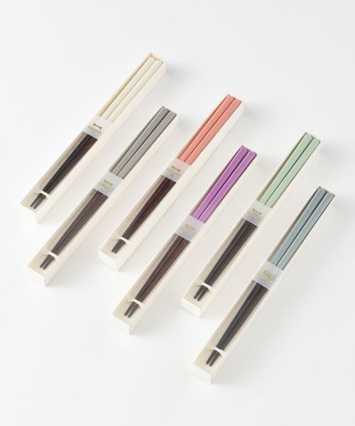 BRUNO（ブルーノ）の「BRUNOカラー角丸箸（カトラリー・レディース・パープル/グレー/グリーン/アイボリー/ブルーグレー/ピンク/ホワイト/パープル系その他・ﾌﾘ-）」の14枚目の写真