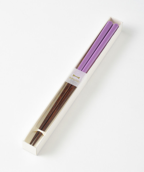 BRUNO（ブルーノ）の「BRUNOカラー角丸箸（カトラリー・レディース・パープル/グレー/グリーン/アイボリー/ブルーグレー/ピンク/ホワイト/パープル系その他・ﾌﾘ-）」の6枚目の写真