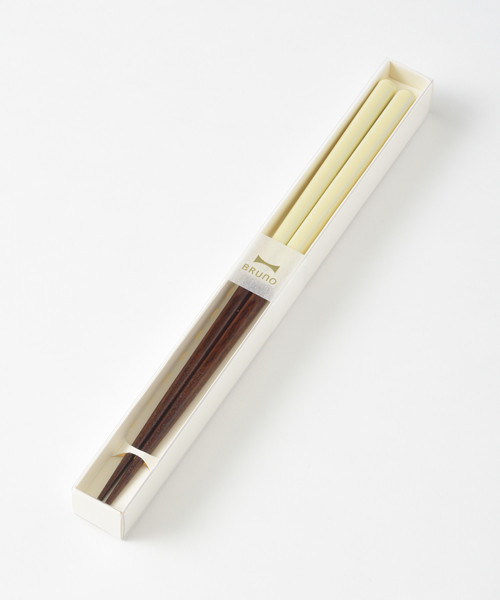 BRUNO（ブルーノ）の「BRUNOカラー角丸箸（カトラリー・レディース・パープル/グレー/グリーン/アイボリー/ブルーグレー/ピンク/ホワイト/パープル系その他・ﾌﾘ-）」の3枚目の写真