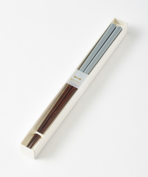 BRUNO（ブルーノ）の「BRUNOカラー角丸箸（カトラリー・レディース・パープル/グレー/グリーン/アイボリー/ブルーグレー/ピンク/ホワイト/パープル系その他・ﾌﾘ-）」の4枚目の写真