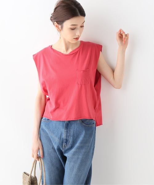 CAL．Berries（カルベリーズ）の「【CAL.Berries / カルベリーズ】 ツイストタンクトップ（タンクトップ・レディース・ホワイト/レッド/グリーン・SMALL）」の3枚目の写真