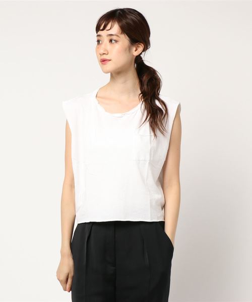 CAL．Berries（カルベリーズ）の「【CAL.Berries / カルベリーズ】 ツイストタンクトップ（タンクトップ・レディース・ホワイト/レッド/グリーン・SMALL）」の14枚目の写真