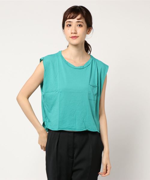 CAL．Berries（カルベリーズ）の「【CAL.Berries / カルベリーズ】 ツイストタンクトップ（タンクトップ・レディース・ホワイト/レッド/グリーン・SMALL）」の4枚目の写真