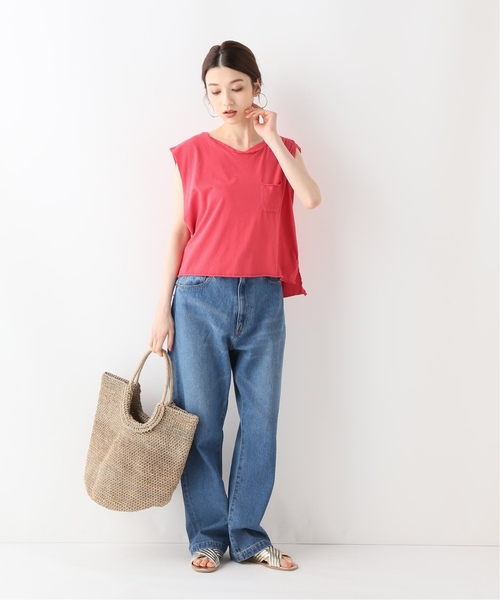 CAL．Berries（カルベリーズ）の「【CAL.Berries / カルベリーズ】 ツイストタンクトップ（タンクトップ・レディース・ホワイト/レッド/グリーン・SMALL）」の6枚目の写真