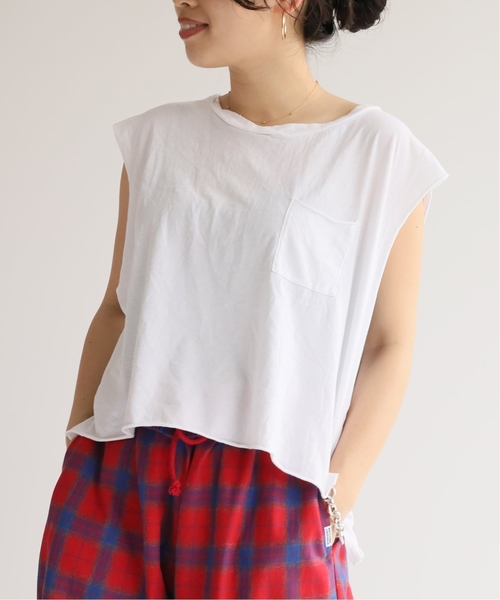 CAL．Berries（カルベリーズ）の「【CAL.Berries / カルベリーズ】 ツイストタンクトップ（タンクトップ・レディース・ホワイト/レッド/グリーン・SMALL）」の9枚目の写真