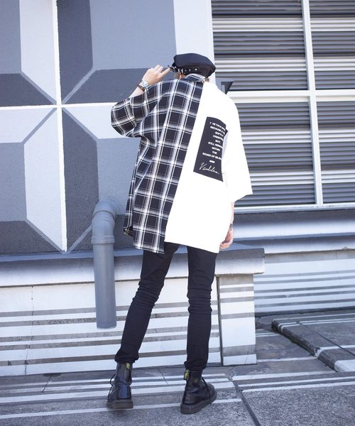 rovtski（ロフトスキー）の「JERZY CHECK MIX MIX CREW & SHIRT/ジャージー チェックミックス クルーネックシャツ（シャツ/ブラウス・レディース・ホワイト×ブラック/ホワイト系その他/ホワイト×イエロー・FREE）」の16枚目の写真