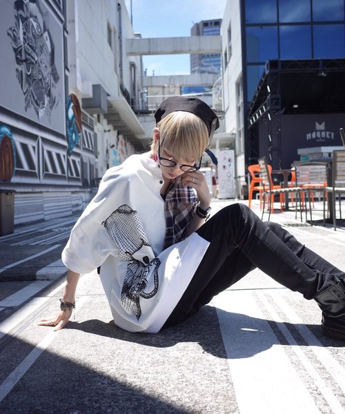 rovtski（ロフトスキー）の「JERZY CHECK MIX MIX CREW & SHIRT/ジャージー チェックミックス クルーネックシャツ（シャツ/ブラウス・レディース・ホワイト×ブラック/ホワイト系その他/ホワイト×イエロー・FREE）」の21枚目の写真