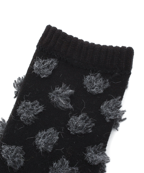 mystic（ミスティック）の「モケモケソックス（ソックス/靴下・レディース・ブラック/グレー/アイボリー・ﾌﾘ-）」の4枚目の写真