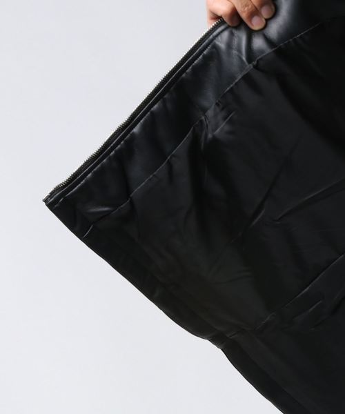 STYLEBLOCK（スタイルブロック）の「PUレザーシングルライダースジャケット（ライダースジャケット・メンズ・ブラック/ネイビー/ワイン・LL/M/L）」の6枚目の写真