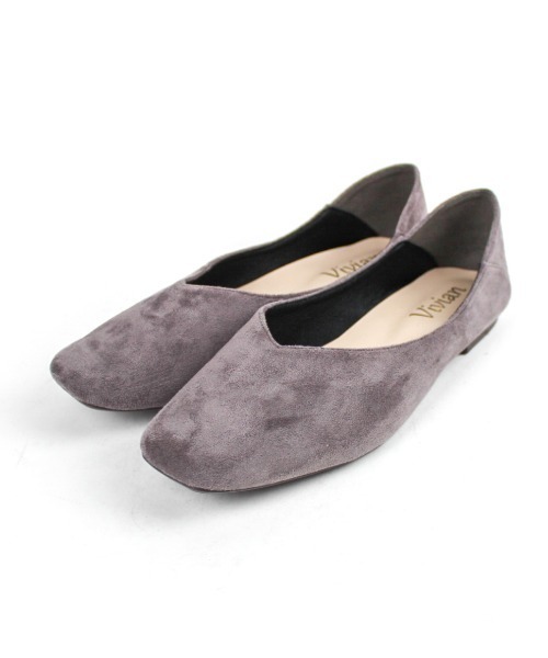 VIVIAN（ヴィヴィアン）の「ましゅまろクッション かかとを踏める スクエアトゥVカットバブーシュ（パンプス・レディース・グリーン系その他3/ブルー系その他6/ダークオレンジ/イエロー系その他6/ブラック系その他2/ライトイエロー/ブラック系その他3/グレー系その他6/D/グレー系その他3/ベージュ系その他3/レオパード/Royal/ホワイト×カーキブラウン/E/シルバー/ダークブラウン/ホワイト系その他5/グリーン×オレンジ/ホワイト/ブラック/ダークグレー/マルーン/ゼブラ/オレンジ系その他3/ブルー系その他3・S/XL/L/LL/M/SS）」の8枚目の写真