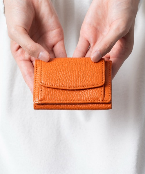 【セール】イタリアン/フルグレイン シュリンク レザー スキミング防止 ミニ財布 三つ折り財布（財布）｜MURA（ムラ） 6,480円