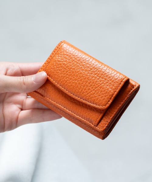 MURA(ムラ)の「イタリアン/フルグレイン シュリンク レザー スキミング防止 ミニ財布 三つ折り財布(財布・レディース・ブラック/グレー/イエロー/オレンジ/グリーン/イエロー系その他/ブラウン系その他/ピンク系その他2/ブルー系その他/グリーン系その他/ピンク系その他/ブルー系その他2・FREE)」の16枚目の写真