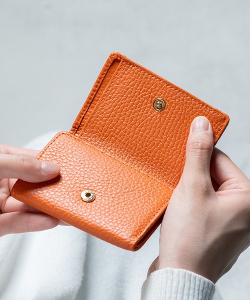 MURA(ムラ)の「イタリアン/フルグレイン シュリンク レザー スキミング防止 ミニ財布 三つ折り財布(財布・レディース・ブラック/グレー/イエロー/オレンジ/グリーン/イエロー系その他/ブラウン系その他/ピンク系その他2/ブルー系その他/グリーン系その他/ピンク系その他/ブルー系その他2・FREE)」の22枚目の写真