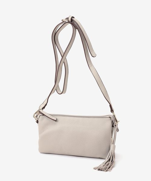 Perle Peche(ペルルペッシュ)の「ウォレットショルダーバッグ(ショルダーバッグ)」|アイボリー