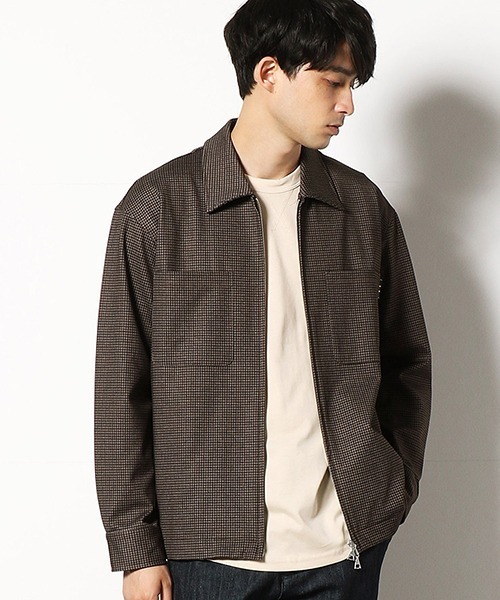 COMME　CA COMMUNE（コムサコミューン）の「ジップ　ブルゾン（ブルゾン・メンズ・キャメル/チェック・MEDIUM/LARGE）」の2枚目の写真