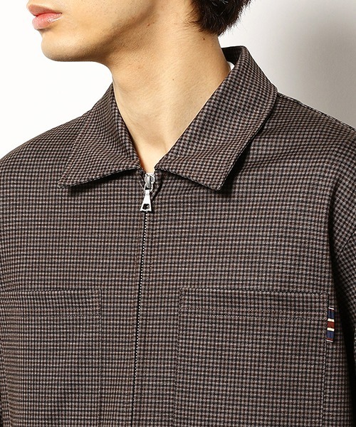 COMME　CA COMMUNE（コムサコミューン）の「ジップ　ブルゾン（ブルゾン・メンズ・キャメル/チェック・MEDIUM/LARGE）」の9枚目の写真