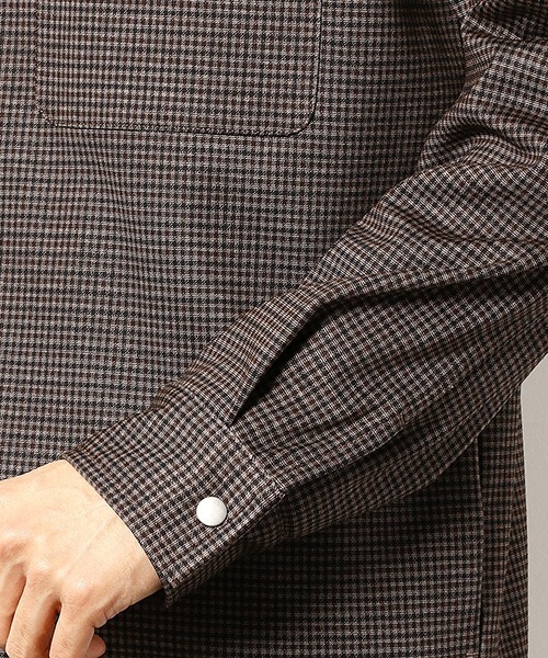 COMME　CA COMMUNE（コムサコミューン）の「ジップ　ブルゾン（ブルゾン・メンズ・キャメル/チェック・MEDIUM/LARGE）」の8枚目の写真