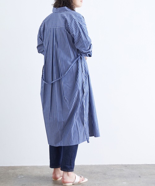 ドロップショルダーシャツワンピース シャツワンピース 鎌倉シャツ Vis Vis ビス のファッション