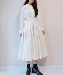 anown | バンドカラーゆるシャツワンピース【ファッションインフルエンサー MAYUKO×anown 限定コラボ】(シャツワンピース)