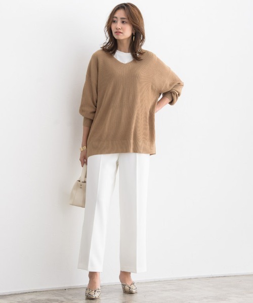 Pierrot（ピエロ）の「センタープレスボックスパンツ（その他パンツ・レディース・ホワイト/ブラック/ミント/ピンク系その他/ライトピンク/ベージュ/ブルーグレー・M/L/XS）」の22枚目の写真