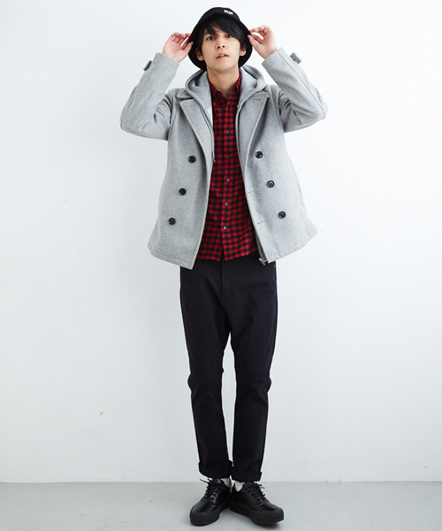 WEGO（ウィゴー）の「WEGO/ダブルフェイスチノパンツ（チノパンツ・メンズ・ブラック/ベージュ/ネイビー・MEDIUM/LARGE）」の15枚目の写真