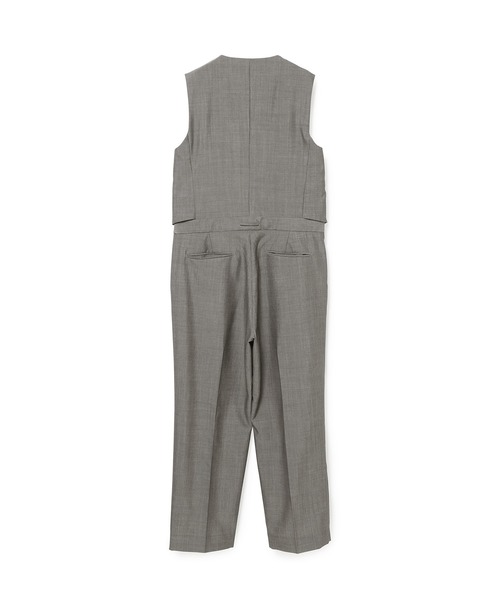 ADAM ET ROPE'（アダムエロペ）の「【ilk ADAM ET ROPE'】Poplin Smoking Combinaison（つなぎ/オールインワン・レディース・チャコールグレー・38/42）」の2枚目の写真