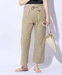 natural couture | 綿麻共リボンワイドパンツ(その他パンツ)