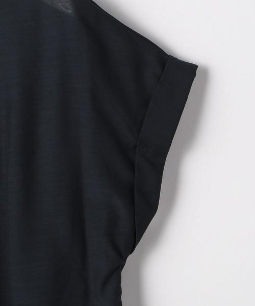 THE STATION STORE(ザ ステーション ストア)の「<closet story>スパンボタン スタンドカラーブラウス(シャツ/ブラウス・レディース・ネイビー/ダークブラウン・FREE)」の15枚目の写真