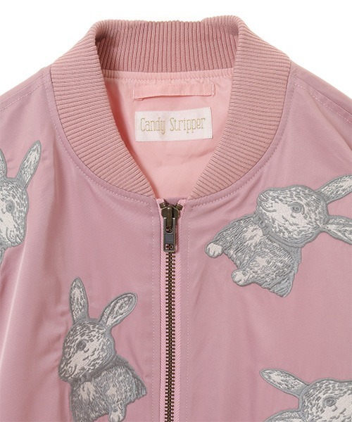 Candy Stripper（キャンディストリッパー）の「MISSING YOU…BUNNY MA-1（MA-1・レディース・ピンク/ブラック・1/2）」の6枚目の写真