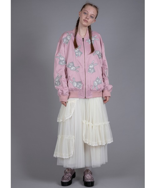 Candy Stripper（キャンディストリッパー）の「MISSING YOU…BUNNY MA-1（MA-1・レディース・ピンク/ブラック・1/2）」の3枚目の写真