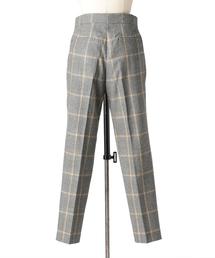 Drawer（ドゥロワー）の「Drawer ウールグレンチェックタックパンツ