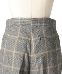 Drawer（ドゥロワー）の「Drawer ウールグレンチェックタックパンツ