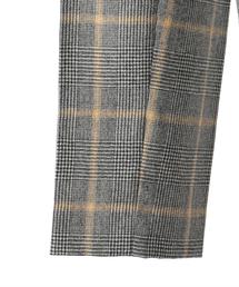 Drawer（ドゥロワー）の「Drawer ウールグレンチェックタックパンツ