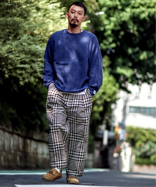 JOURNAL STANDARD relume（ジャーナルスタンダード　レリューム）の「HAMILTON WOOL 100% ハイゲージニット（ニット/セーター・メンズ・ライトグレー/ブルー/グリーン・MEDIUM/LARGE）」の13枚目の写真