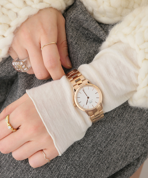 Daniel Wellington(ダニエルウェリントン)の「DW00100211 ICONIC LINK 32RG White【 ウォッチ 】(アナログ腕時計・レディース・ピンク・FREE)」の9枚目の写真