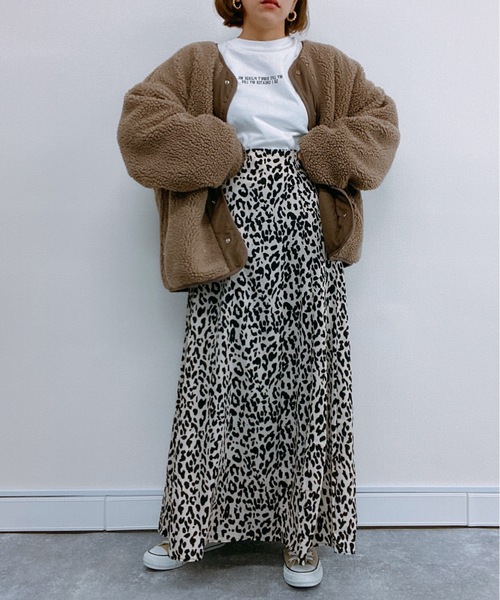 ap retro（アプレトロ）の「リバーシブルキルティング×ボアジャケット【ZOZO限定アイテム】（ノーカラージャケット・レディース・オフホワイト/カーキ/モカ・FREE）」の19枚目の写真