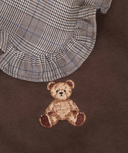 WC（ダブル シー）の「WC/クマ刺繍ドッキングワンピース（ワンピース