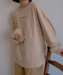 VANNIE U（ヴァニーユー）の「２WAYプリントロゴロンT（Tシャツ/カットソー・レディース）」