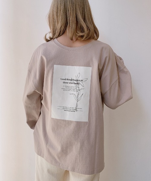 VANNIE U（ヴァニーユー）の「２WAYプリントロゴロンT（Tシャツ/カットソー・レディース・ホワイト系その他2/ホワイト系その他3/ホワイト系その他4/ホワイト系その他/ベージュ/グレイッシュベージュ/レモンイエロー/ミント/ライム・FREE）」の17枚目の写真