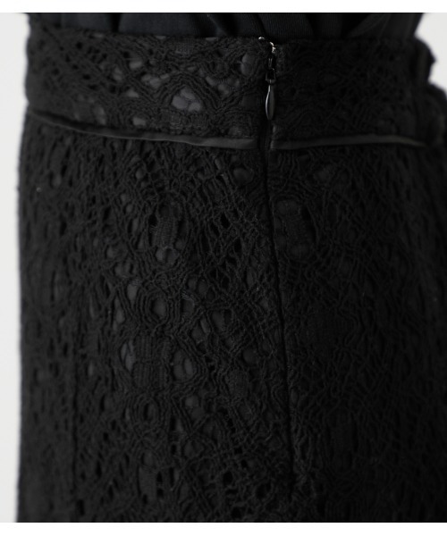 AZUL by moussy（アズールバイマウジー）の「LACE NARROW SKIRT/レースナロースカート（スカート・レディース・ライム/オフホワイト/ブラック・SMALL/MEDIUM）」の20枚目の写真