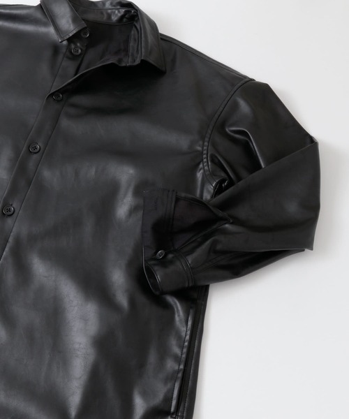 NANUSHKA ヴィーガンレザー シャツ EDIFICE（エディフィス）の「ヴィーガンレザー シャツ（シャツ