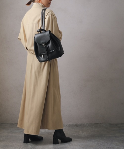 バックタックロングシャツワンピース【ZOZO限定アイテム】